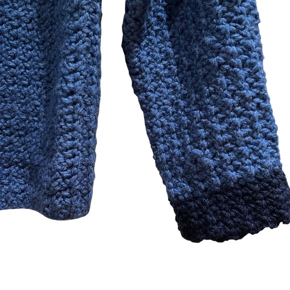 Handmade Cottagecore Crochet Knit Open Front Cardigan - Picture 4 of 5